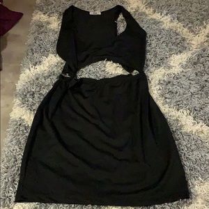 Worn twice cut out black dress